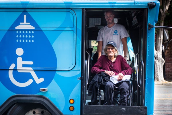 Google’s Gift Powers a Mobile Shower Service for Homeless People